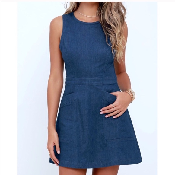 Denim Chambray Dress - Picture 3 of 3